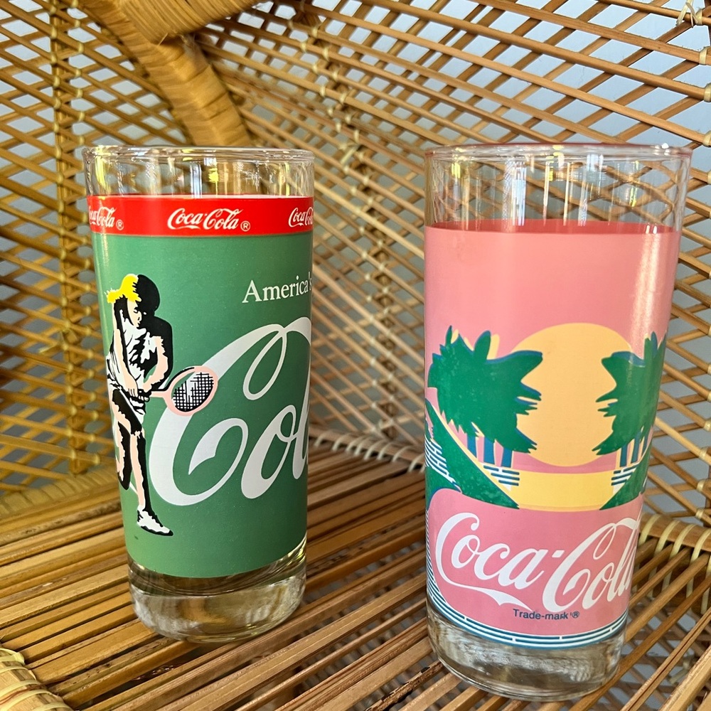 Coca Cola vintage Drinking Glasses